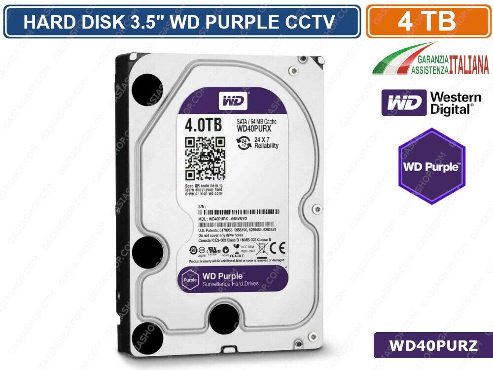 Gasiashop - WD43PURZ - HARD DISK HD 3,5